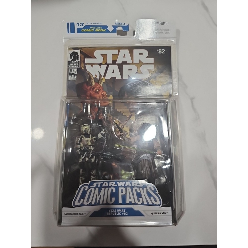 2008 Star Wars Comic Packs Commander Faie & Quinlan Vos Figures # 82 Comic -NEW